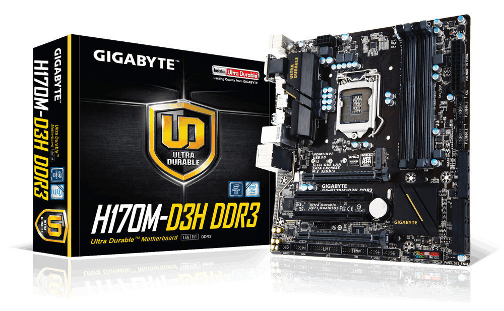 Gigabyte GAH170MD3H DDR3 Motherboard Specifications On MotherboardDB